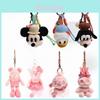 Disney Mickey Mouse Head Plush Keychain With Polyester Fiber For Backpack Decor