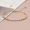 Vergoldetes Perlen-Surfer-Armband Natürliches Perlen-Charme-Armband Handgemachter Modeschmuck für den Sommer für Damen Teenager-Mädchen Geschenk