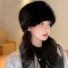 Warm Fluffy Fur Bucket Hat Windproof Mongolian Cap New Winter Hat Women