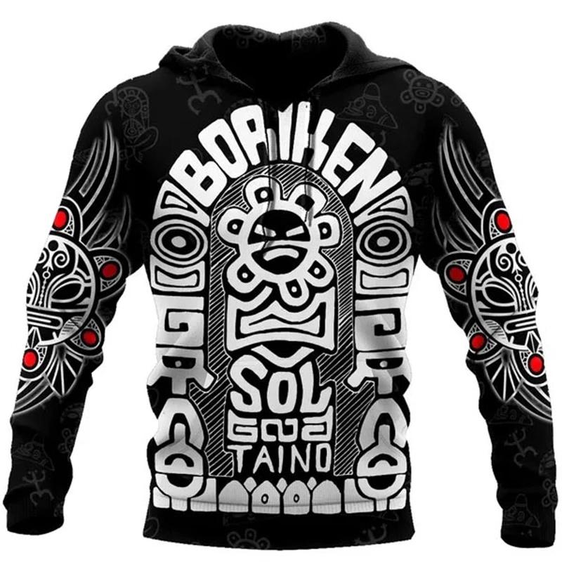 Men's Hoodie Clothing 3D Printed Puerto Rico Pullovers Men Long Sleeve Sweatshirt Sports Streetwear Hoody Spring Pullover Tops