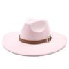 Suede Big Brim Jazz Hat Lady Gentleman Fashion Top Hat Party Banquet Coat Matching Hat