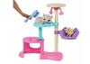 barbie Toy and Cat Tower Cute Cat Care Set and Accessory HHB70 Included! [Dress-up Doll] [Doll Set] [Ages 3+]