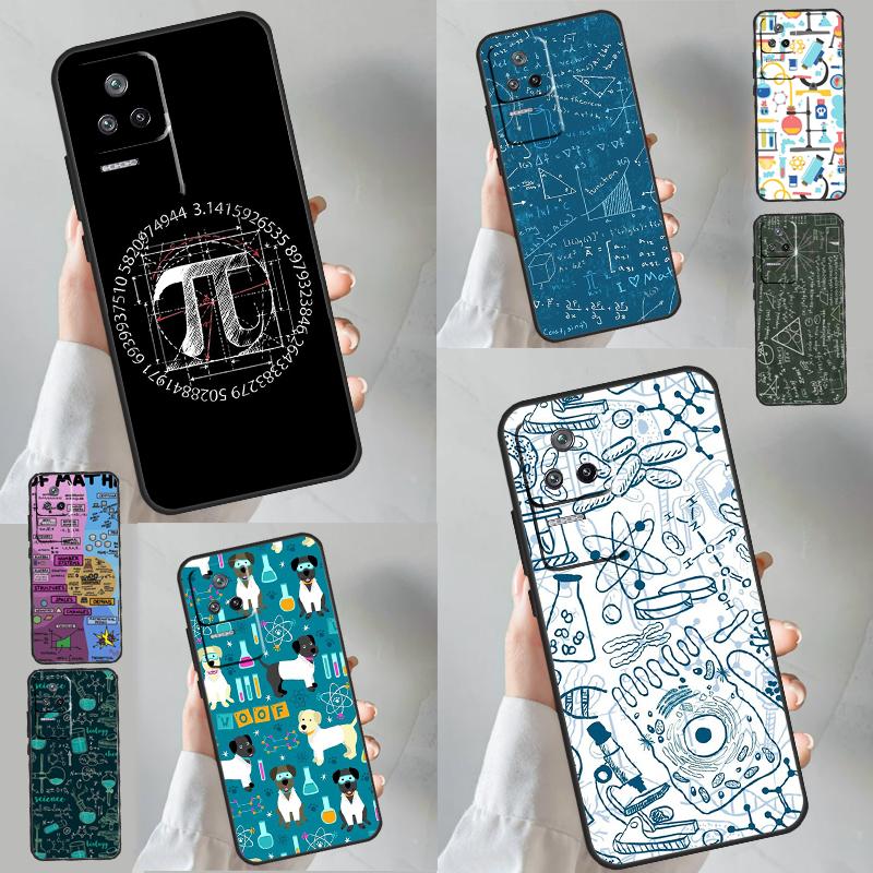 Symbol Math Science Physics Formulas Case For POCO M6 X6 Pro X3 X4 X5 M5s F3 F5 Xiaomi 14 Ultra 12 13 Lite 11T 12T 13T Pro Funda