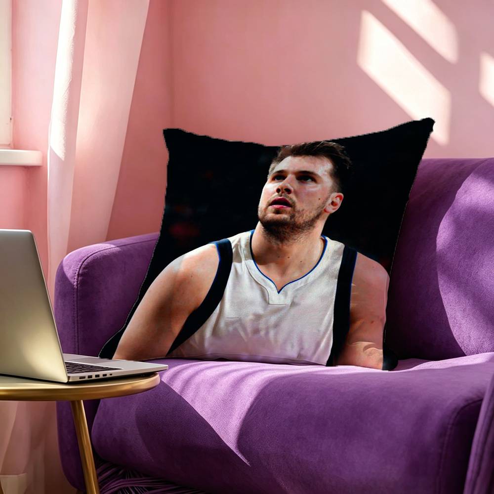 LLuka DDoncic Pillow Case Square DoubleSided Sofa Cushion Cover Bedroom Bedside Pillow