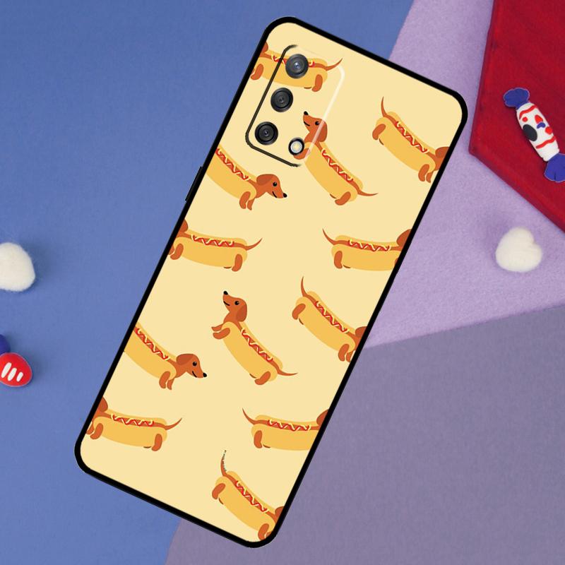 Dachshund Dog Case For OPPO A96 A76 A16 A18 A58 A78 A98 A17 A77 A54 A57 S A74 A5 A9 A53 A52 A72 A15 A93