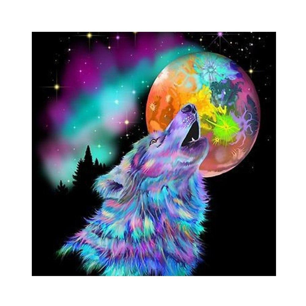 5D DIY Full Drill Diamond Painting Animal Wolf Elephant Diamond Embroidery Mosaic Art Picture Koala Cross Stitch Home Decoration