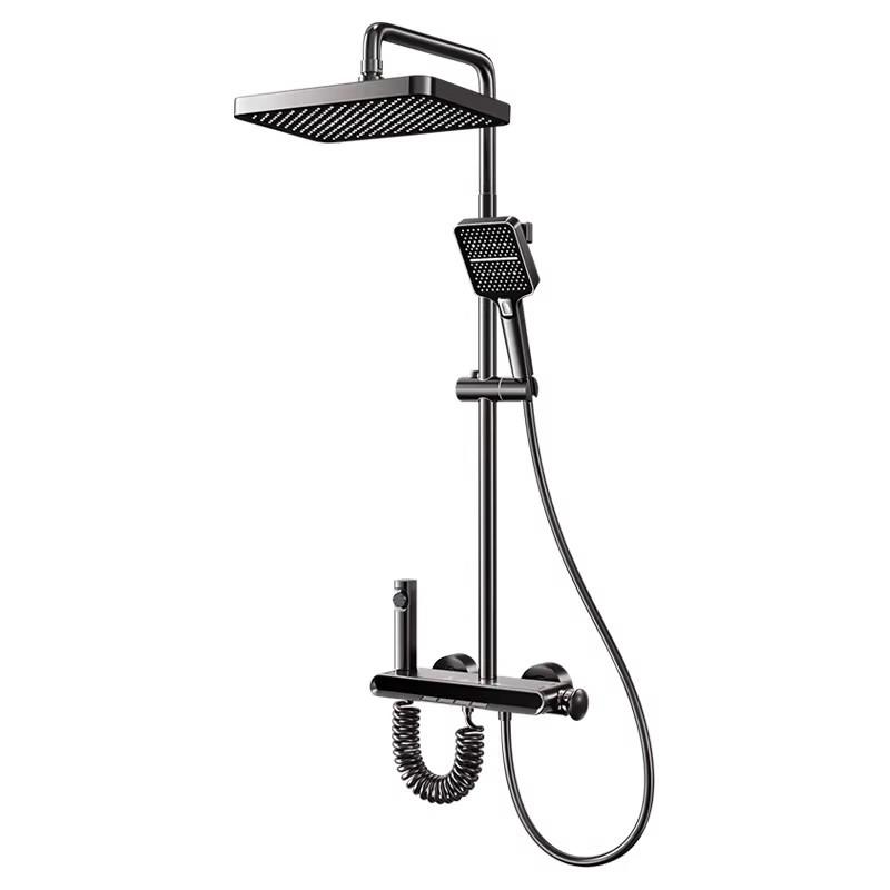 Piano Key Shower Head Set: High-Pressure, Temperature-Stable for Home Bath