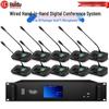HuiDu HD-8999S Professional Wired Conference Gooseneck Microphone System (CN Version)