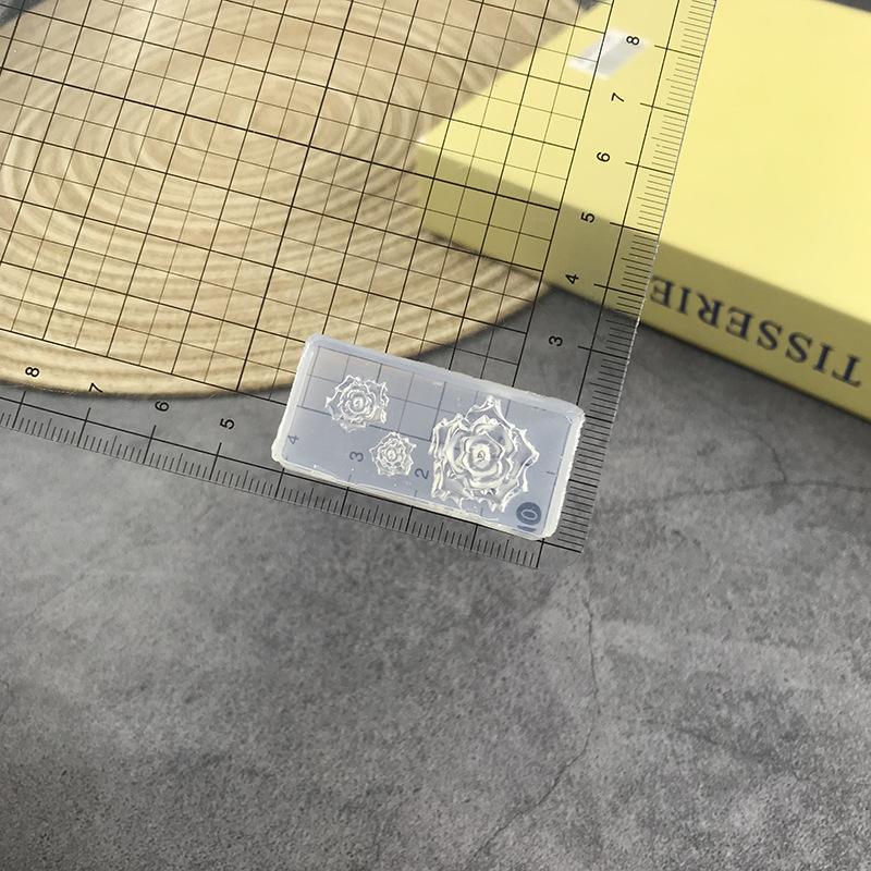Mucegai Silicon 3D Floare Trandafir pentru Unghii Stil Ocean Scoică Stea de Mare Unghii Mucegai Transparent DIY Decorare Artă Unghii Manichiură Instrumente Design