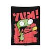Invaders Zims Kawaii Cartoon Decke Flanell Vintage Atmungsaktiv Überwurfdecken für Tagesdecke Sommer,