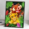 Full Round Diamond Painting The Lion King and The Wild Boar Art Rhinestone Picture Mosaic DIY 5D Cross Stitch Embroidery Home Decoration