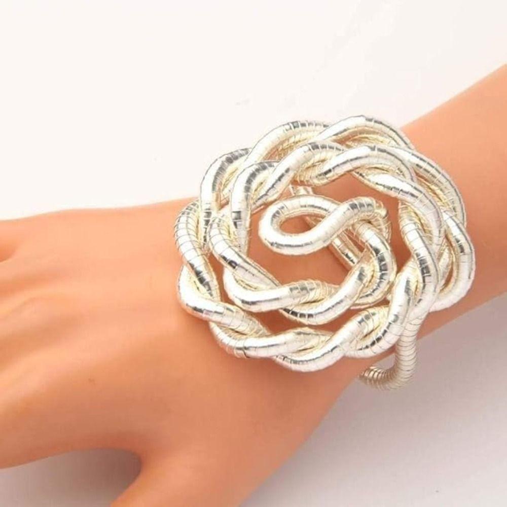 Silver Color Bendable Snake Necklace Alloy Bracelet New Flexible Choker  Jewelry Accessories