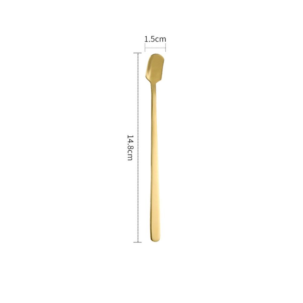 304 Stainless Steel Coffee Mixing Spoon Thickened Gold Cutlery High Quality Mixing Stirring Spoon