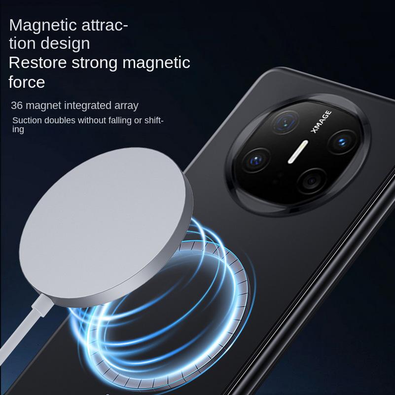 Slim Bezel-less Skin Feel Built-in Thin Magnetic Ring Case For Huawei Mate X6 Huawei Mate X5 Mate X3 Camera Protect Cover