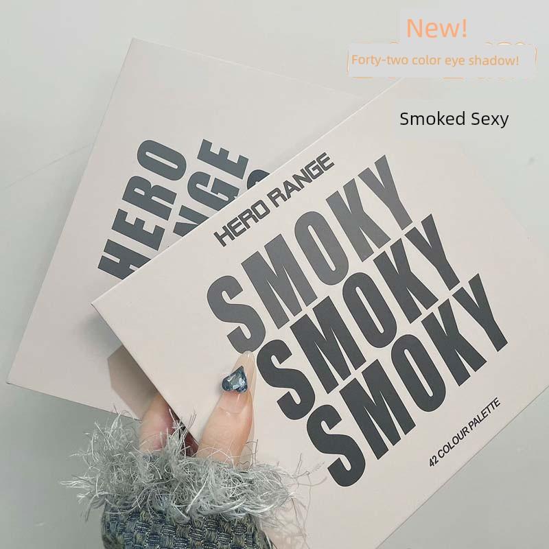 Give the Smoke Party Billion Points Critical Strike! Light European Eye Shadow Comprehensive Plate Cement Dark Matte Shimmer Forty-Two Color Female