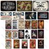 Tattoo Metal Poster Metal Sign Tatoo Shop Decor Decorative Iron Plate Wall Decor Shabby Chic Tin Sign