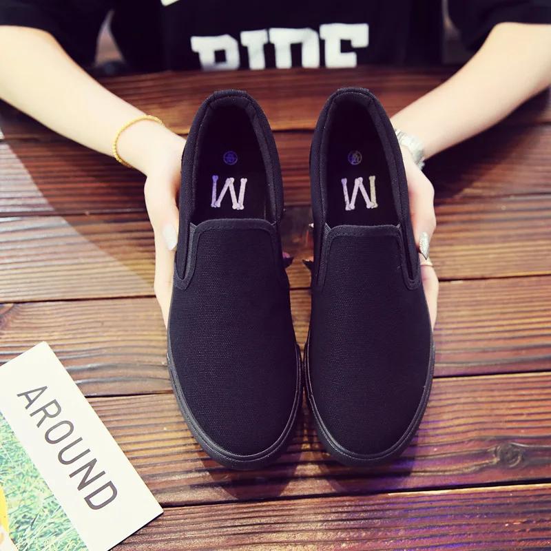 High Quality Men's Casual Shoes Fashion Men's Sneakers Summer Canvas Shoes for Men Lace Up Breathable Vulcanized Driving Shoes