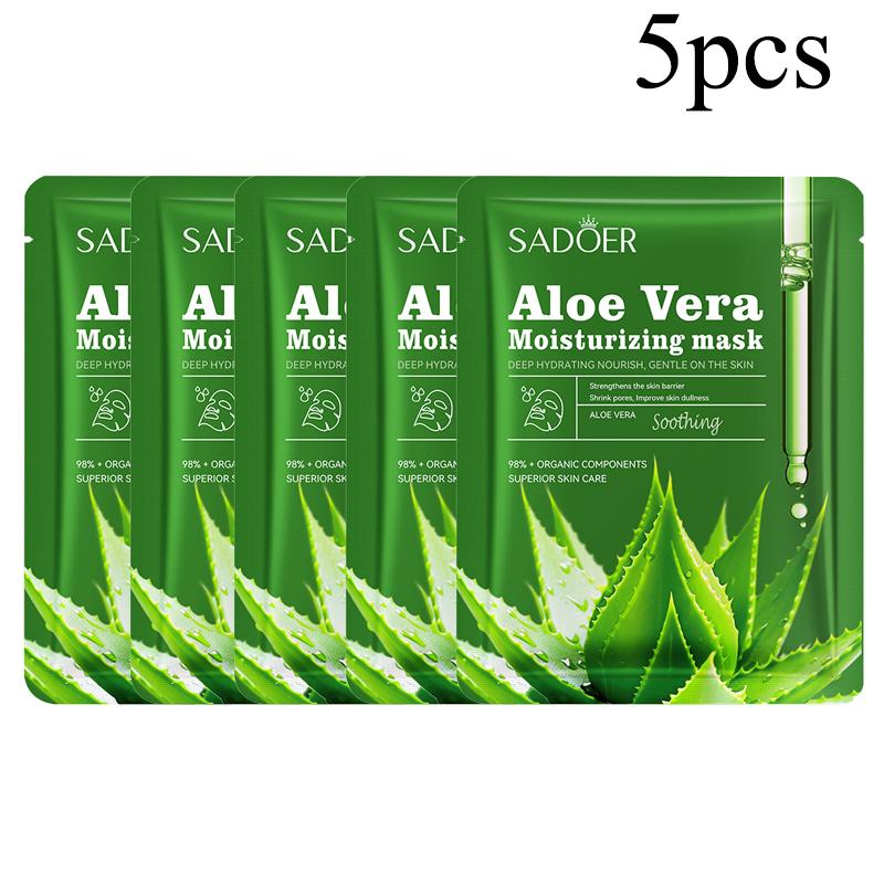 1/5/10 buc Măști Faciale Unisex pentru Adulți cu Aloe Vera Hidratante Foi pentru Față Glicerină Trehaloză Fără Alcool Fără Parfum Tipuri pentru Îngrijirea Pielii