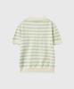 GENERALIDEA Striped Collar Half Knit [Ivory] / Gf2Lkp525