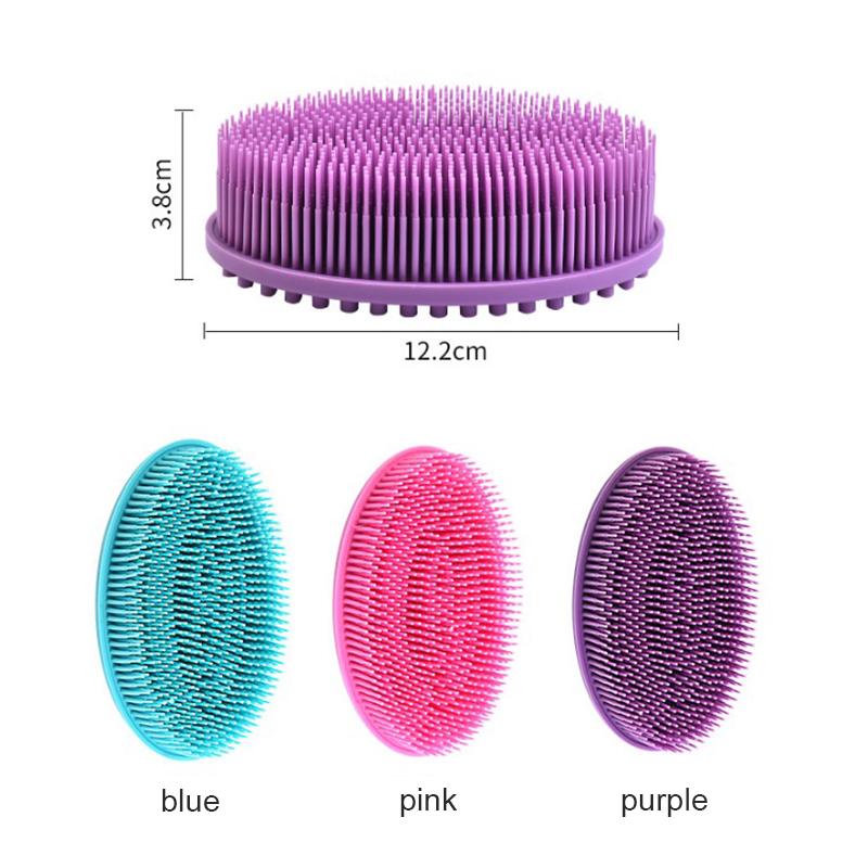 Cute Soft Silicone Body Brush Wash Bath Shower Exfoliating Skin Fit For Baby
