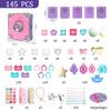 DIY Sticker Jewellery Mark Beauty Fashion Toys Princess Magic Book Creative Handmade 3D Sticker Machine Game Party Gift for Girl