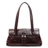 Pu Leather City Crossbody Bag With Studded Details For Daily Use And Fashion Accessory