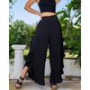 2023 Spring Loose Casual Flare Pants Solid Ruffles Trousers Fashion Women Streetwear Pantalon Mujer Clothes Joggers  26202