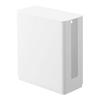 Jitsugyo 4913 Stackable Slim Router Storage Case with Lid White Approx. W9.7XD20.2XH22.2cm Smart TV Storage Stackable