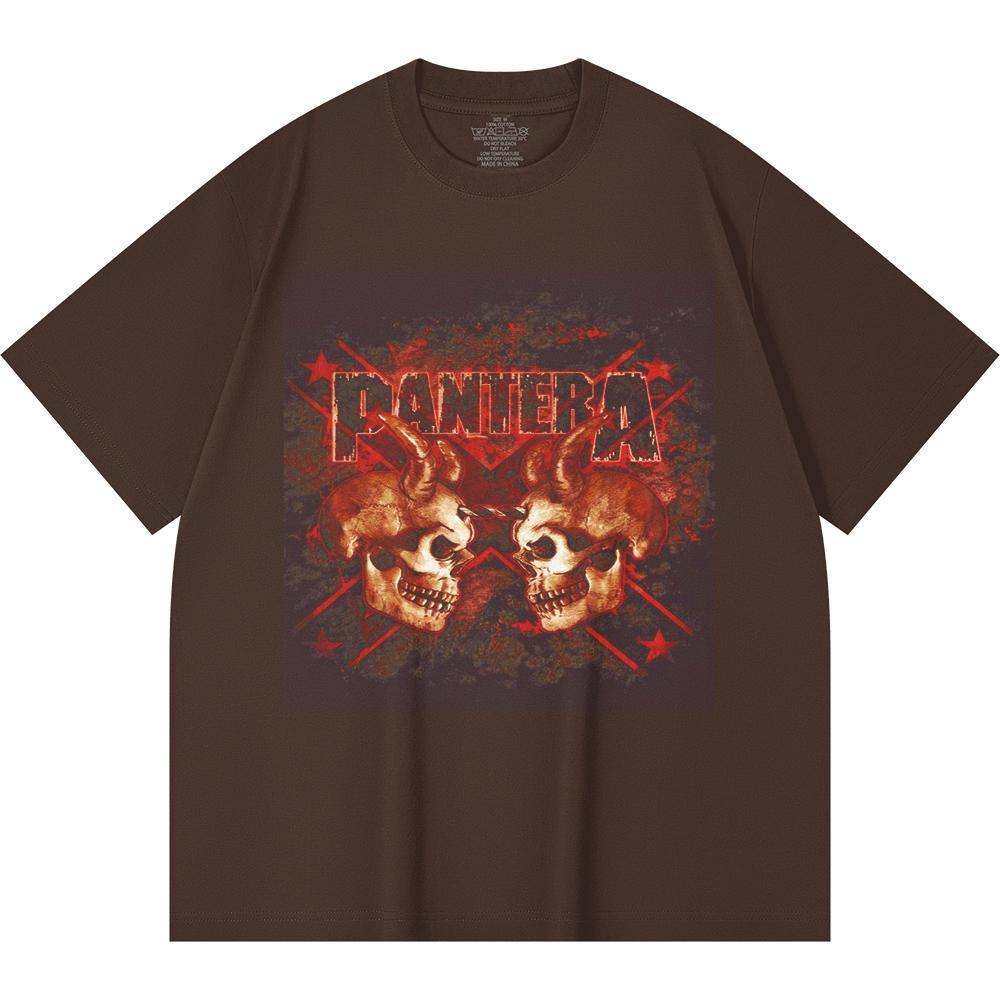 230 Gsm 100% Cotton Heavy Metal T-Shirt  Rock Band Popular Music Print Unisex Heavy Cotton T Shirt