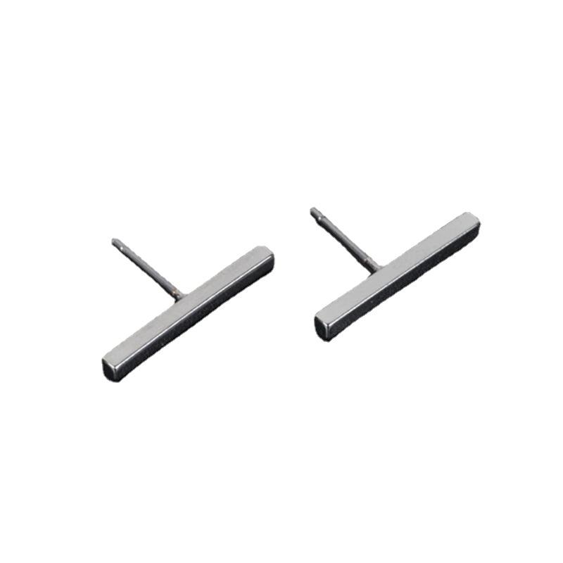 1Pair T Bar Punk Simple Earrings For Women Ear Stud Earrings Fine Jewelry Geometry AVE