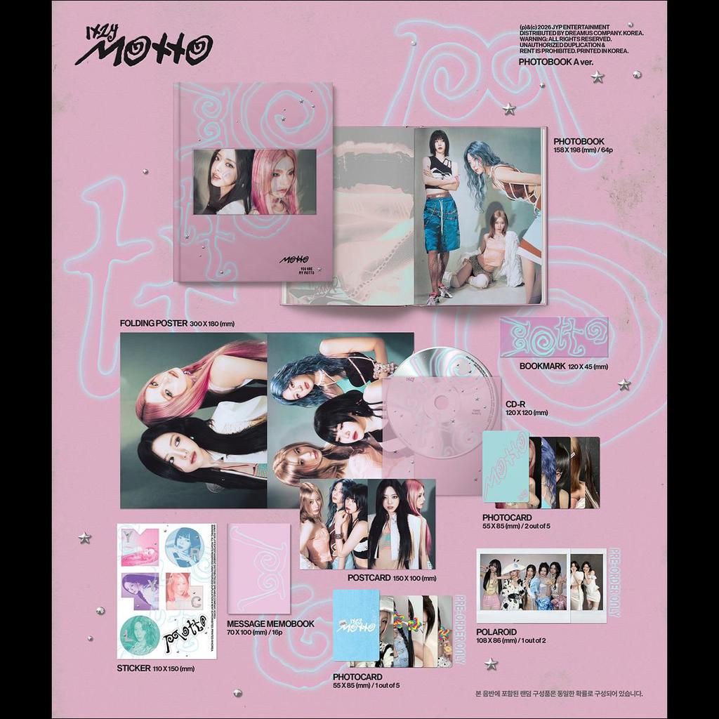 ITZY [Motto] FOTOBUCH Version. (A/B/C Version) + Kostenloses Geschenk