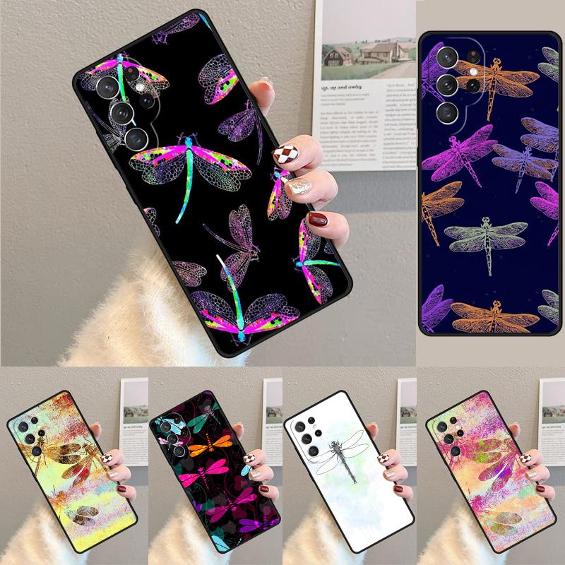 Colorful Dragonfly Phone Case for Samsung Galaxy note 10 pro S26 Ultra S23 S24 FE S25 S21 S22 PLUS shockproof Cove