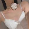 Collier Choker Corsage Fleur Fleur Rose Arim Black Rose