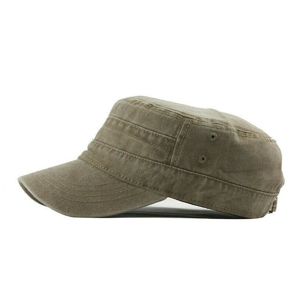 Big Head Man Large Size Pure Cotton Army Flat Cap Outdoors Baseball Cap Summer Polyester Plus Size Military Hat