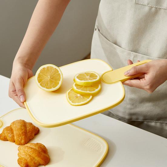 Chop And Serve Cutting Board Anti-Slip Plastic Chopping Board for Meat Veggies Safe Kitchen Essential