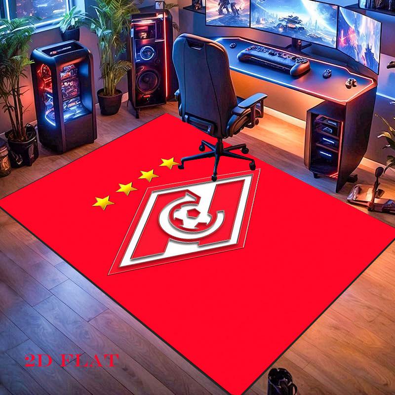Spartak Moscow Battle Carpet Rug for Living Room Bedroom Home Sofa Decoration,Kids Play Nonslip Floor Mat