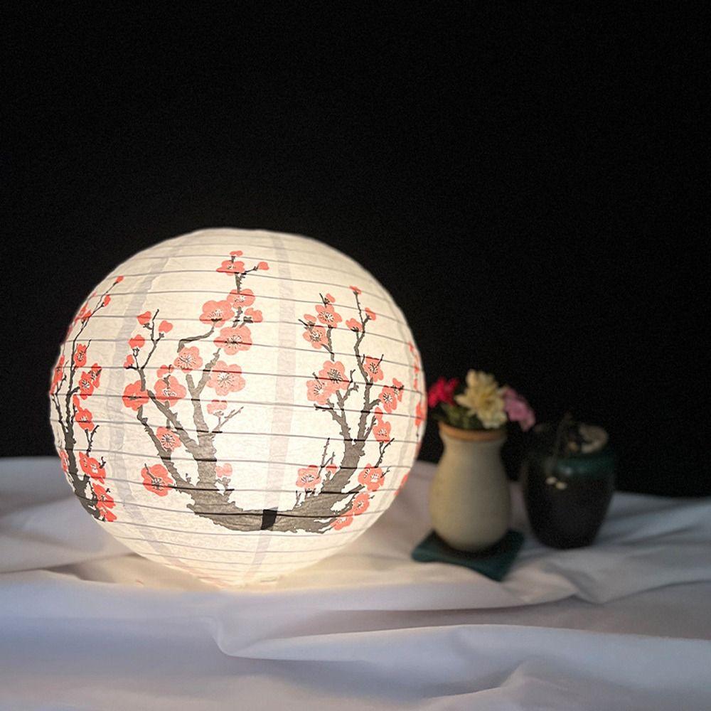 Holiday Supplies Round Paper Lantern Lampshade Hanging Decoration Paper Lamp 30cm Chinese Hanging Lantern Ball Home Decor
