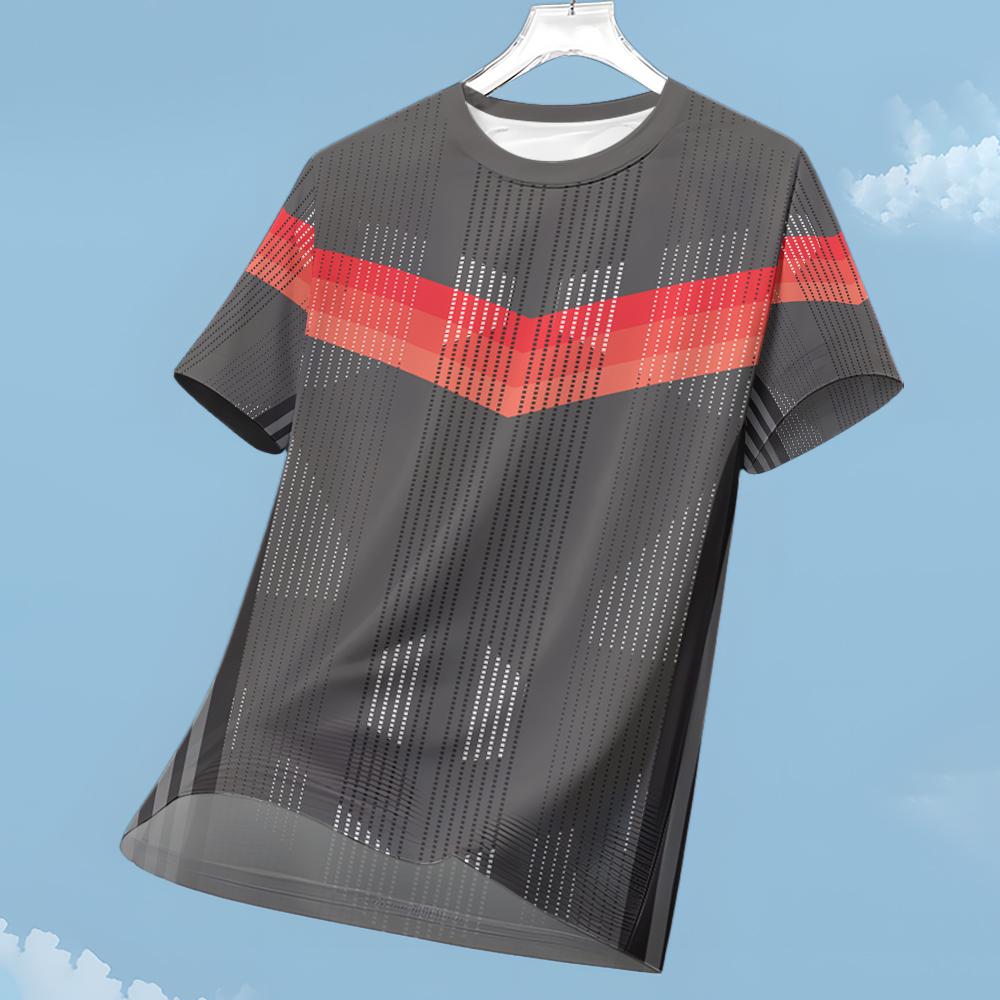 XXS-6XL Plus Size Summer T-Shirts for Men Color Print Round Neck Short Sleeve Tops Tees Casual Pullover Men's Clothing