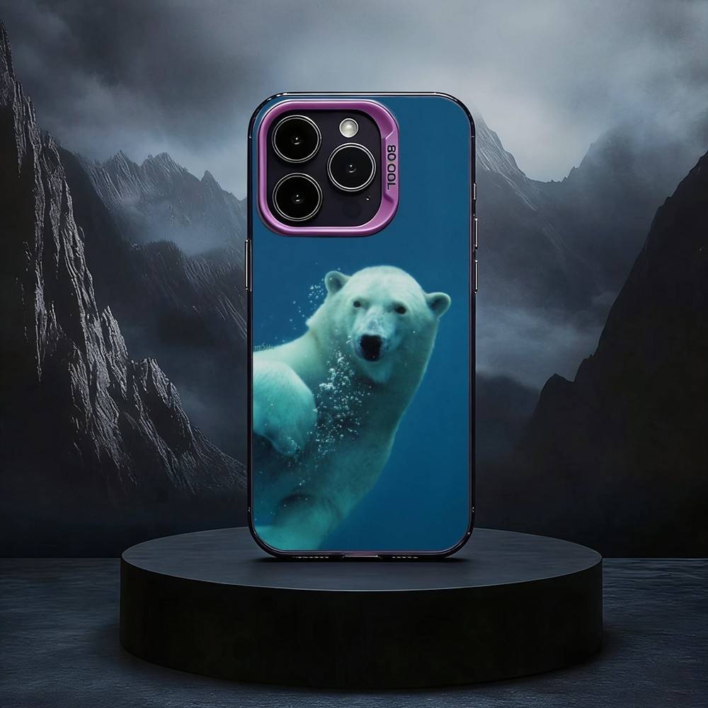 A-Tier P-Polar B-Bär Handyhülle Für iPhone17,16,15,14,13,12,11 Plus,Pro Max Schwarz Candy Silber Handyhülle