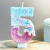 Unicorn Birthday Candles 0-9 Number Pink Blue Cake Candle Fashion Cartoon Anime Topper Party Cute Decoration