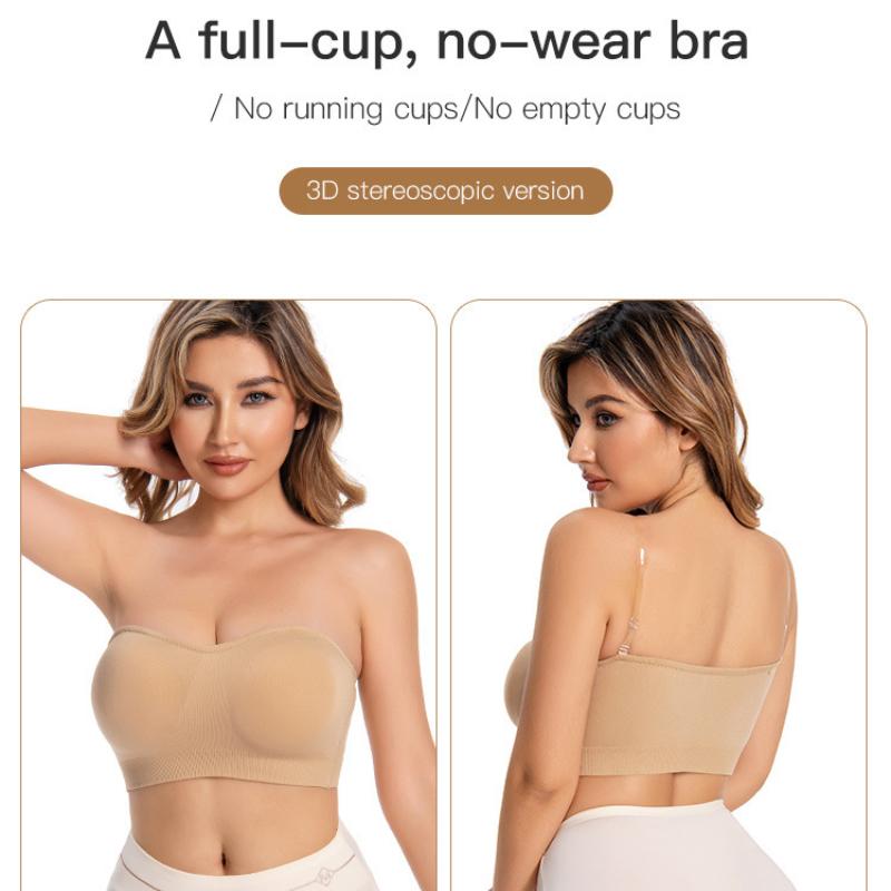 Plus Size Women's Chest Wrap, Boob Tube Top Underwear, Beautiful Back and Exposed Shoulders, Women's Intimates