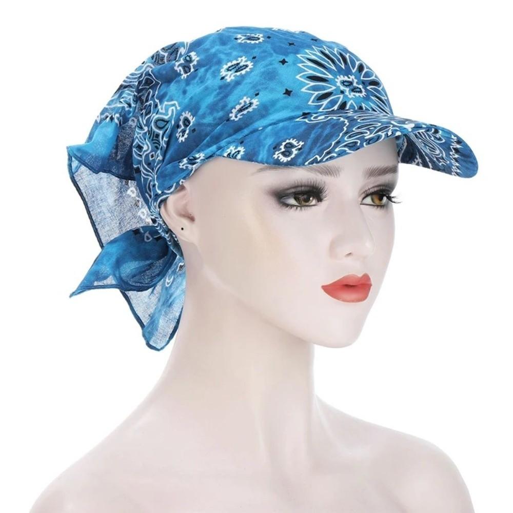 Paisley Floral Bandana Hat Adjustable Sun Visor Hat Fashion Turban Headscarf Cap  Outdoor