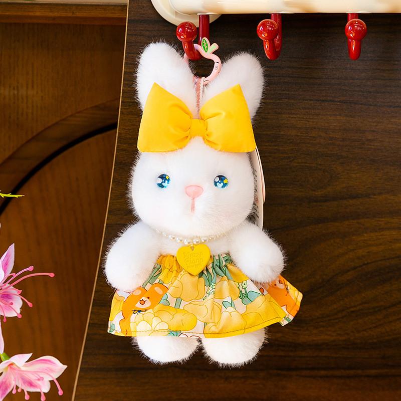 Cartoon Bunny Plush Keychain With Soft Fabric For Girls And Kids Gift