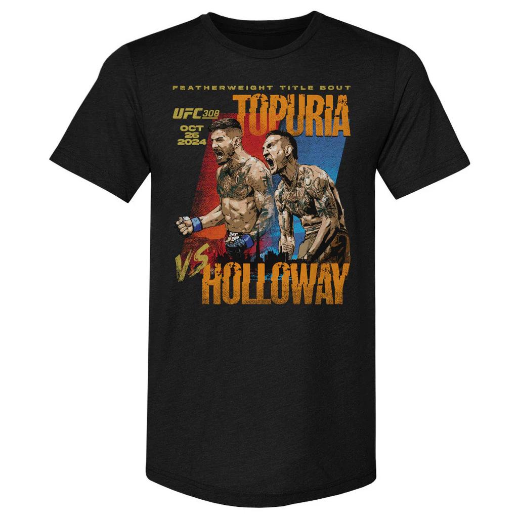 2026 Summer UFC Max Holloway 302 Fighting Graphic Tshirt Women Sports Cotton Short Sleeve Loose Leisure Fitness Shirt Unisex