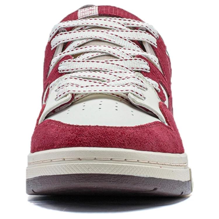Li Ning Wave PRO CNY Comfortable Slip Resistant Abrasion Resistant Skateboard Shoes Men's Red AECU001-2