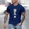 2024 Mode Krona K Grafiskt Tryck T-shirt Oversized Lös Herr Kortärmad Kläder Casual Herr T-shirts Topp Nya Herrkläder