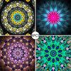 4 pièce/ensemble peinture avec diamants Art Mandala diamant peinture 5D diamant broderie