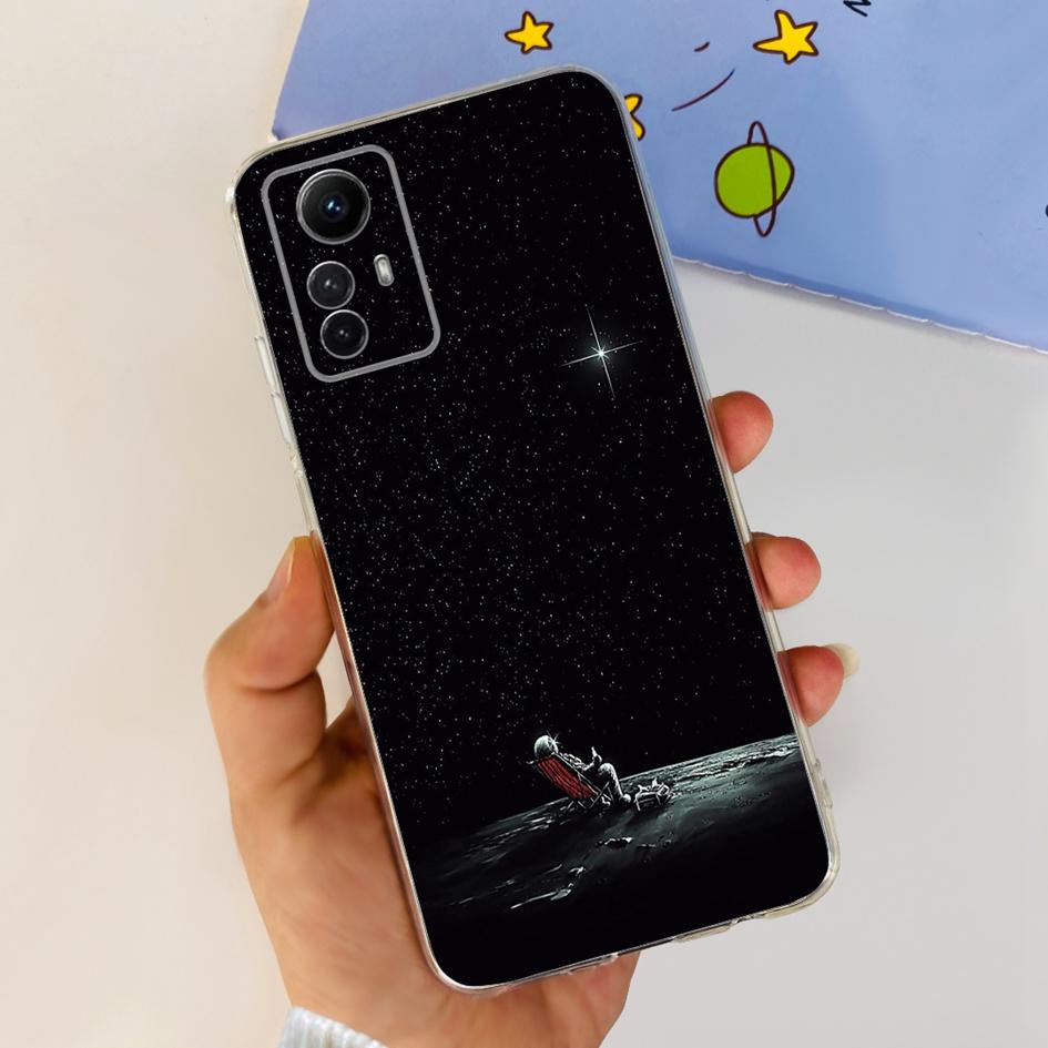 For Xiaomi Redmi Note 12S Case Redmi Note12S Cute Astronaut Silicone Back Cover For Redmi Note 12S 4G 2023 Cases Protective Capa