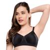 TRYLO Women S Cotton T-Shirt Bra Women S Non-Wired Bra (ALPA_Black_34D)
