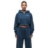 Good For Nothing Womens/Ladies Distressed Raglan Crop Hoodie